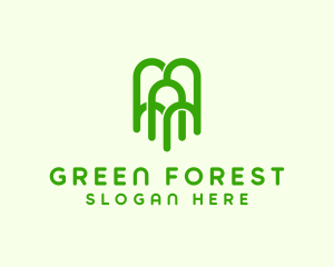 Green Arch Tree logo design