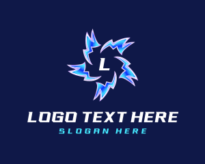 Power - Lightning Charge Power logo design