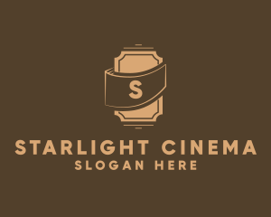 Cinema - Retro Cinema Ticket Coupon logo design