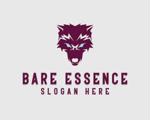 Fierce Wolf Dog logo design