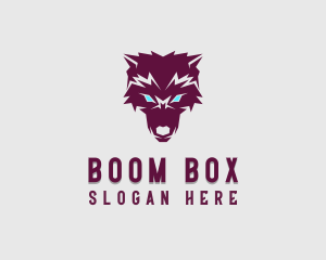 Fierce Wolf Dog logo design