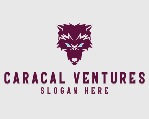 Fierce Wolf Dog logo design