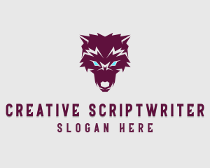 Fierce Wolf Dog logo design