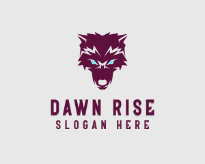 Fierce Wolf Dog logo design