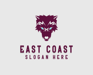 Fierce Wolf Dog logo design