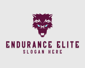 Fierce Wolf Dog logo design