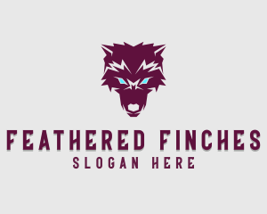 Fierce Wolf Dog logo design