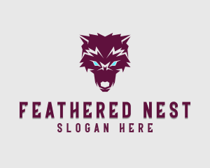 Fierce Wolf Dog logo design