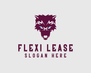 Fierce Wolf Dog logo design