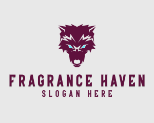 Fierce Wolf Dog logo design