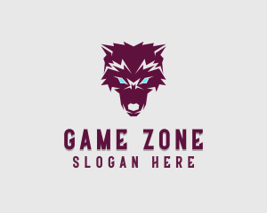 Fierce Wolf Dog logo design