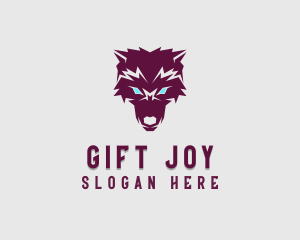 Fierce Wolf Dog logo design