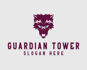 Fierce Wolf Dog logo design