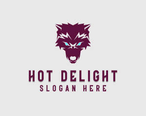 Fierce Wolf Dog logo design