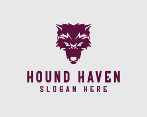 Fierce Wolf Dog logo design