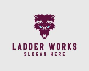 Fierce Wolf Dog logo design