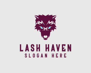 Fierce Wolf Dog logo design