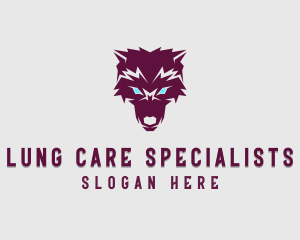 Fierce Wolf Dog logo design