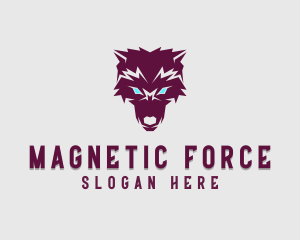 Fierce Wolf Dog logo design