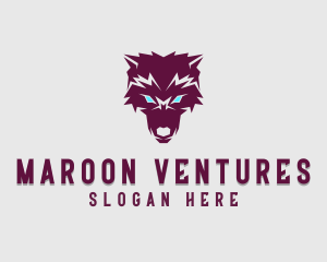 Fierce Wolf Dog logo design