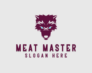 Fierce Wolf Dog logo design