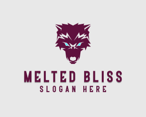 Fierce Wolf Dog logo design