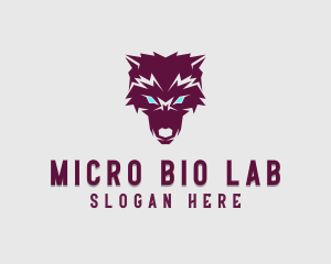 Fierce Wolf Dog logo design