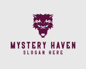 Fierce Wolf Dog logo design