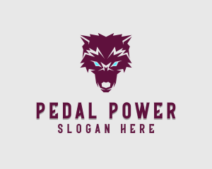 Fierce Wolf Dog logo design