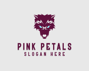 Fierce Wolf Dog logo design