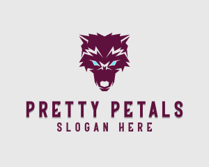 Fierce Wolf Dog logo design