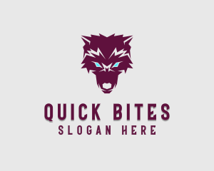 Fierce Wolf Dog logo design