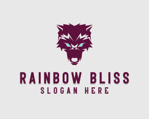 Fierce Wolf Dog logo design