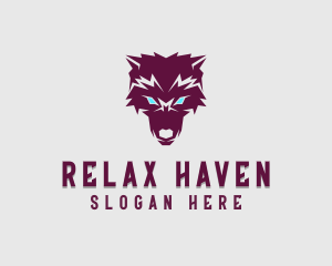 Fierce Wolf Dog logo design