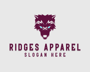 Fierce Wolf Dog logo design