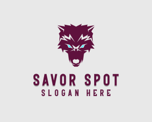 Fierce Wolf Dog logo design