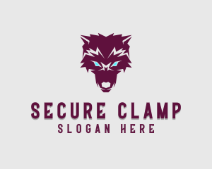 Fierce Wolf Dog logo design