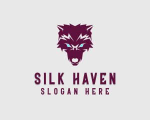 Fierce Wolf Dog logo design