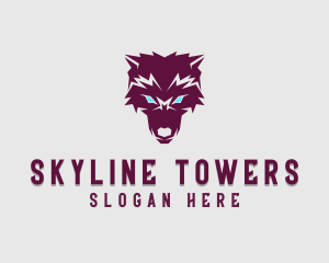 Fierce Wolf Dog logo design