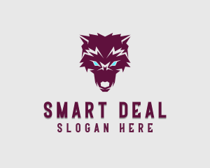 Fierce Wolf Dog logo design