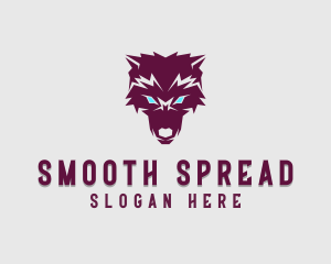 Fierce Wolf Dog logo design