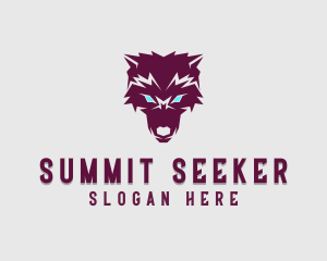 Fierce Wolf Dog logo design