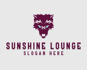 Fierce Wolf Dog logo design