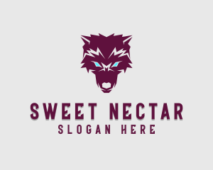 Fierce Wolf Dog logo design