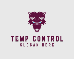 Fierce Wolf Dog logo design