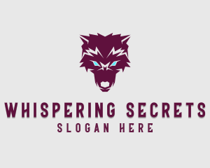 Fierce Wolf Dog logo design