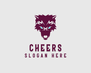 Fox - Fierce Wolf Dog logo design