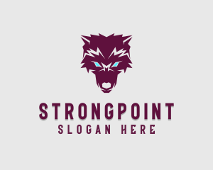 Vet - Fierce Wolf Dog logo design