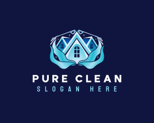 Pressure Wash Cleaning Maintenance logo design