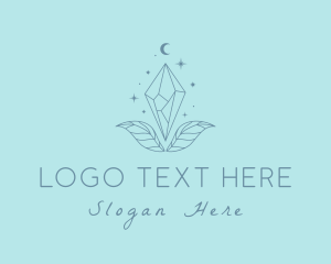 Healing - Moon Crystal Jewelry logo design